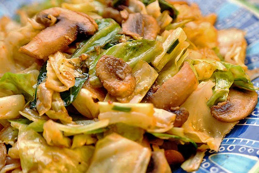 Cabbage and Mushroom Stir Fry